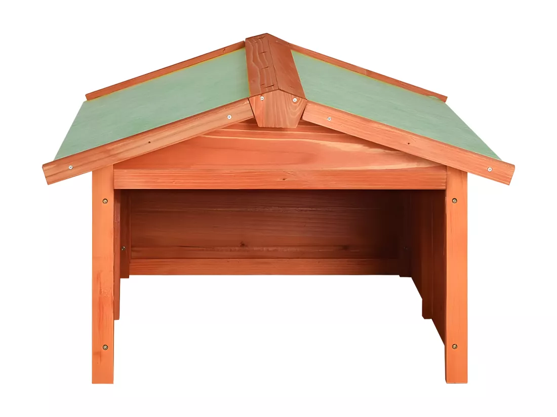 Prolenta Premium - Garage de tondeuse à gazon 72x87x50 cm Bois de sapin solide