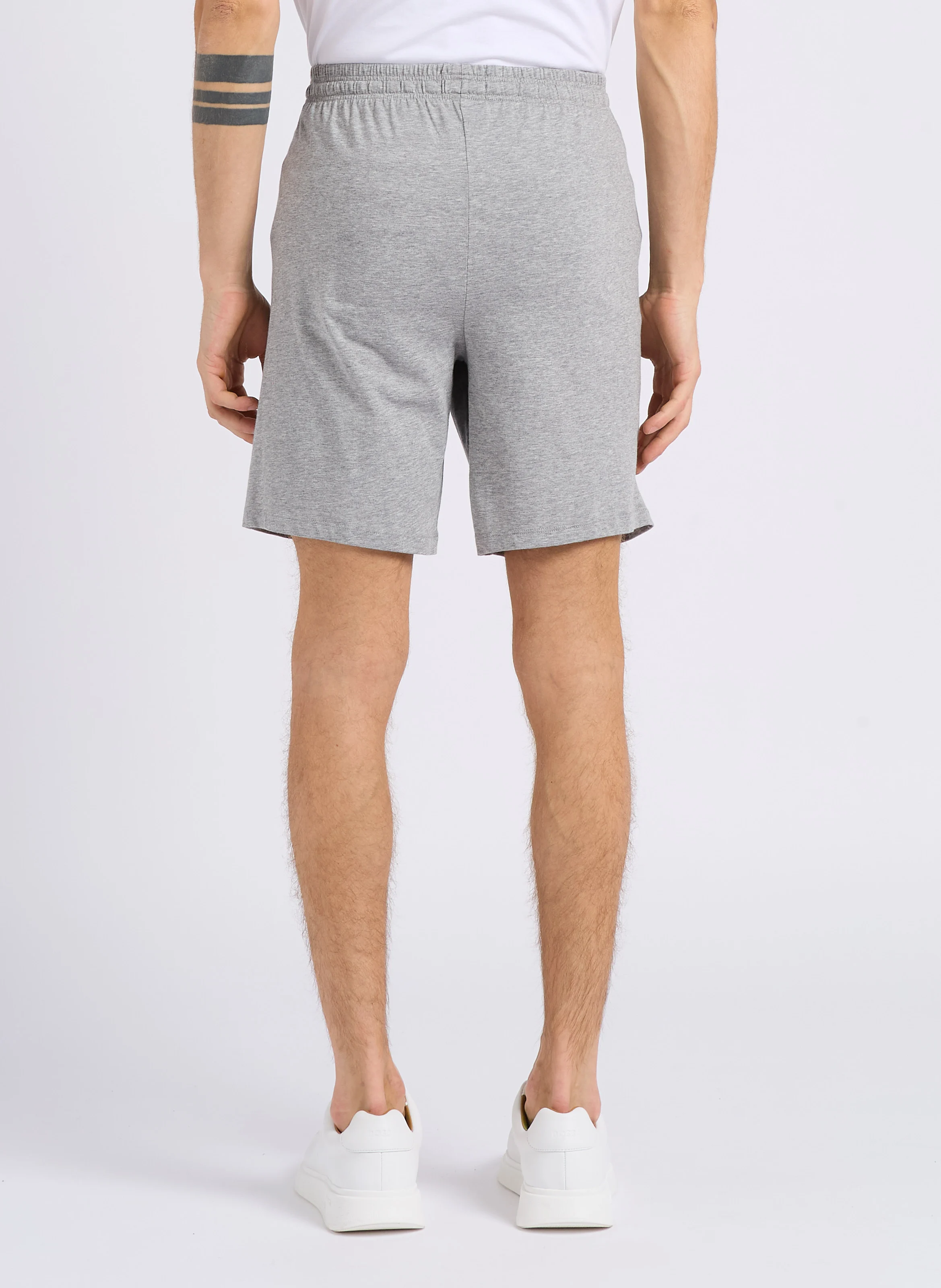 Short de pyjama en coton mélangé | Argent
