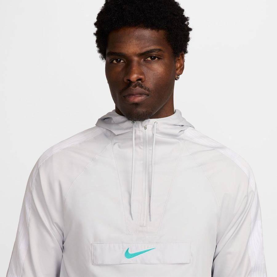 Nike Anorak Imperméable Academy   - Blanc/Turquoise