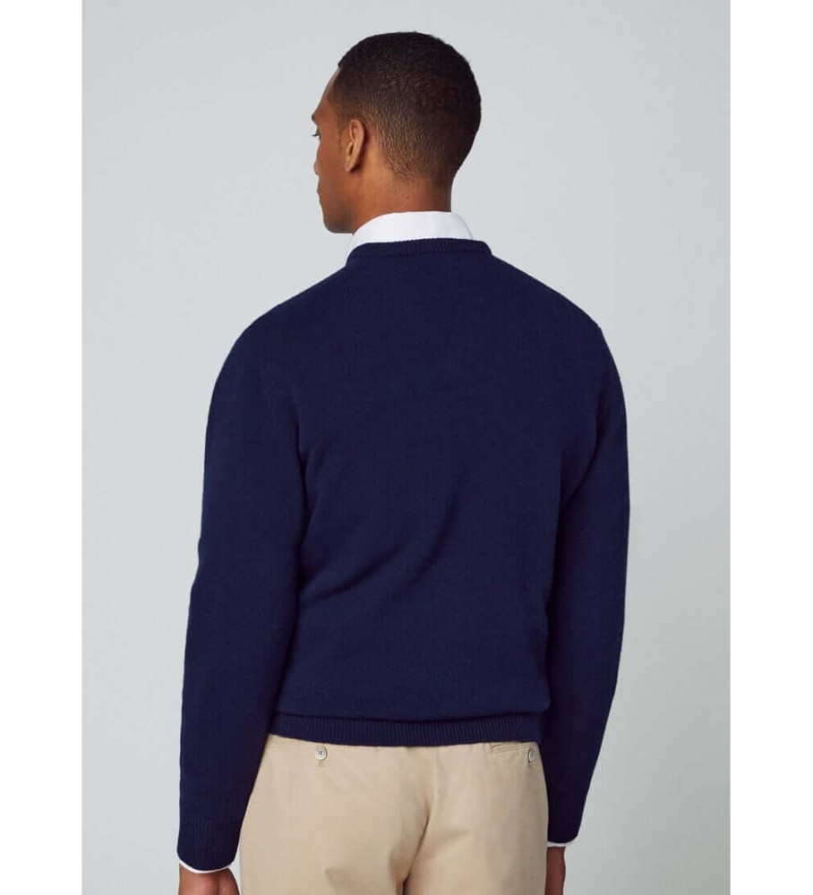 Hackett Jersey Lambswool V merino