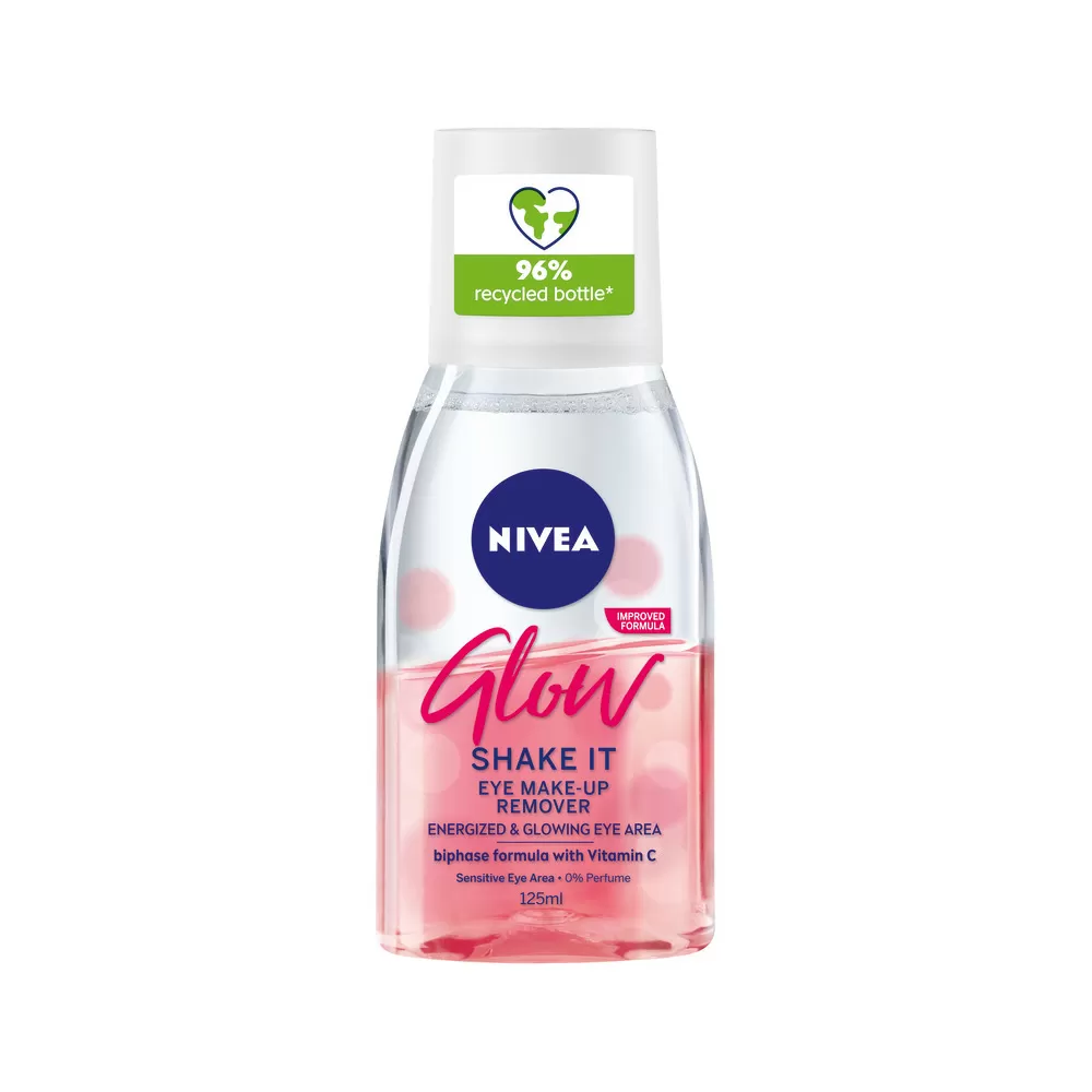 Nivea Glow Eye Makeup Remover - 125 ml.
