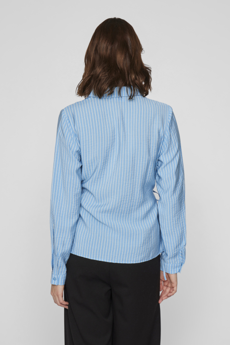 Vila blauwe dames blouse