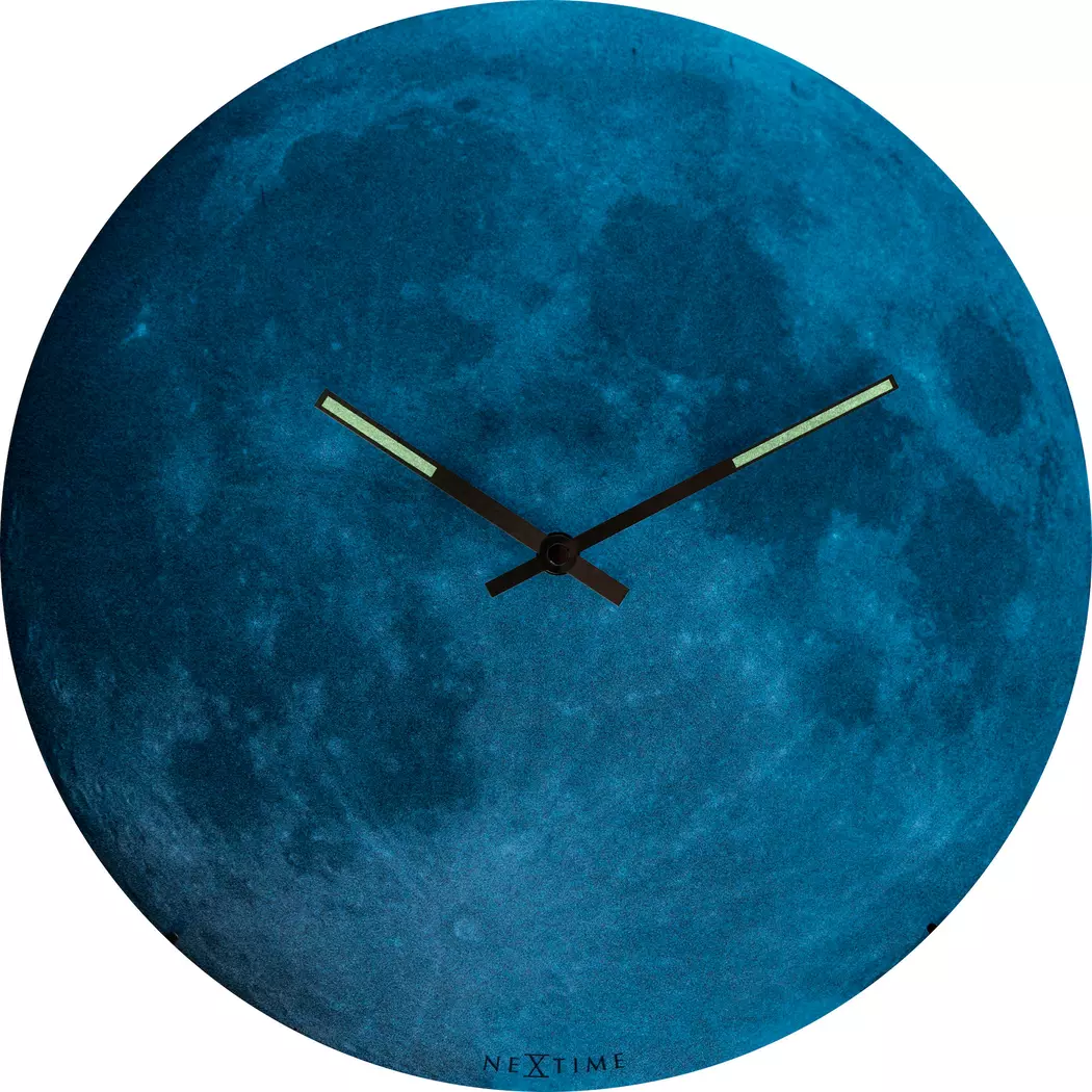 Quarzwanduhr Moon Dome Ø 35 cm