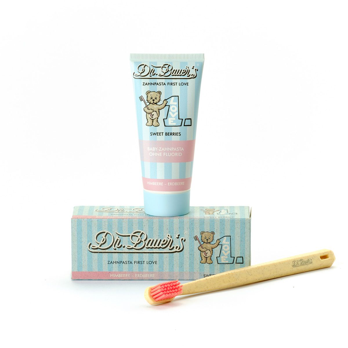 Dr. Bauer's Zahnpasta First Love Sweet Berries ohne Fluorid