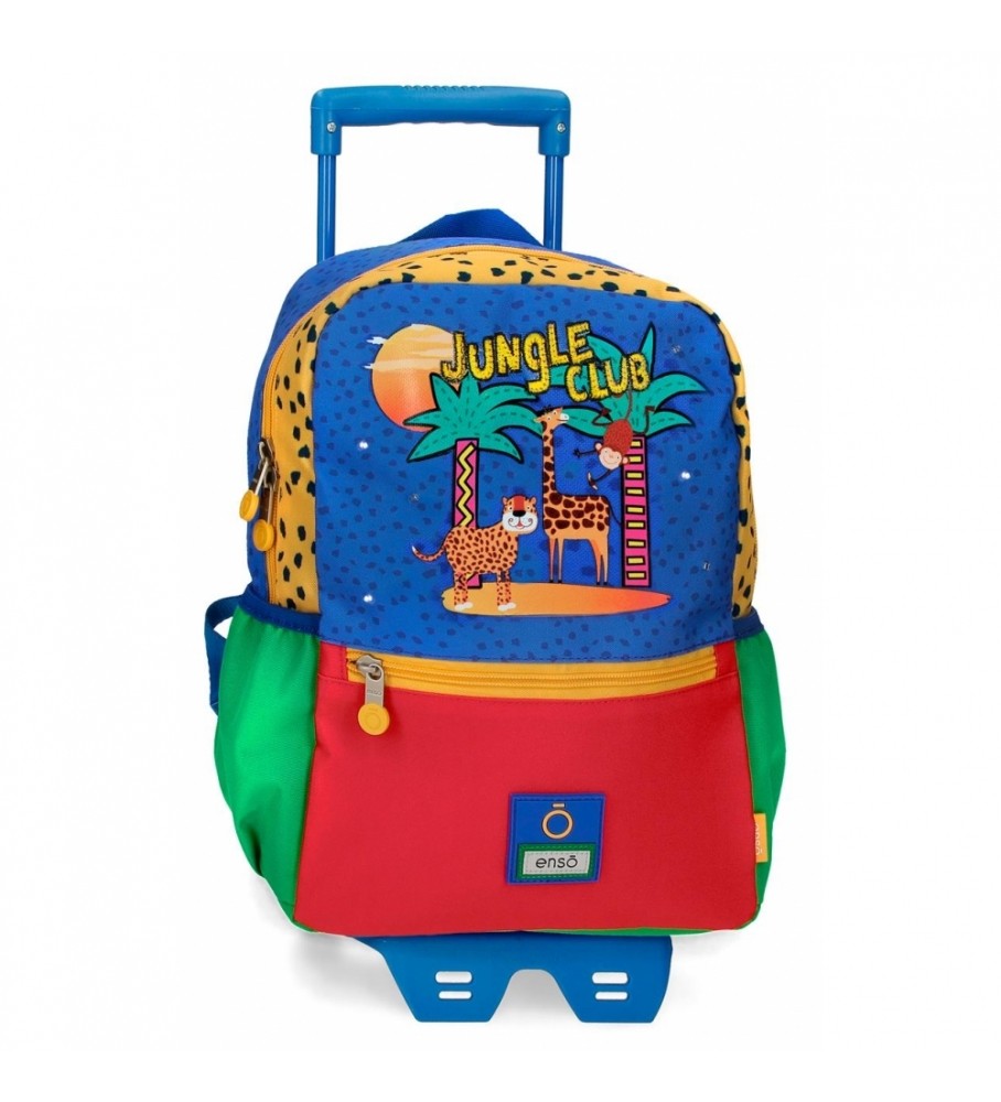 Mochila Enso Jungle Club com Rodízios Multicoloridos