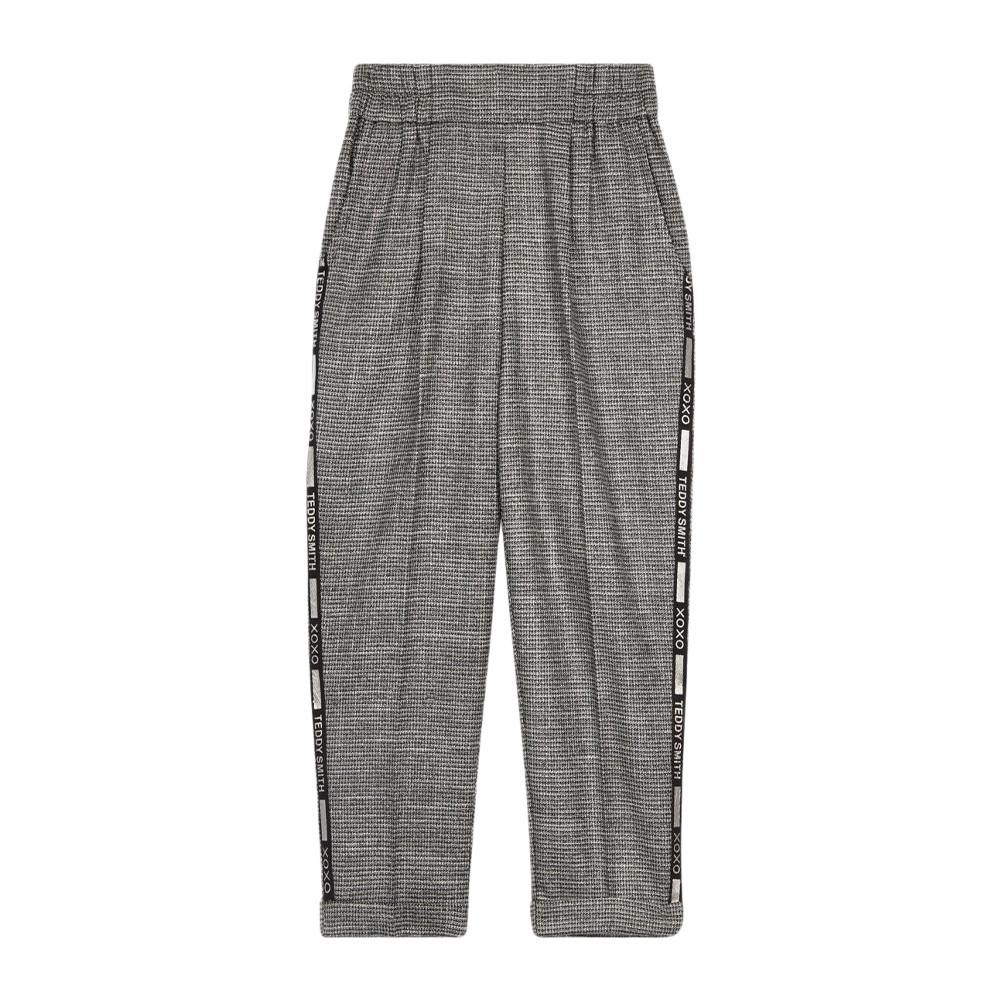 Teddy Smith Pantalon Fluide Argent/Noir Fille Teddy Smith Jog side2