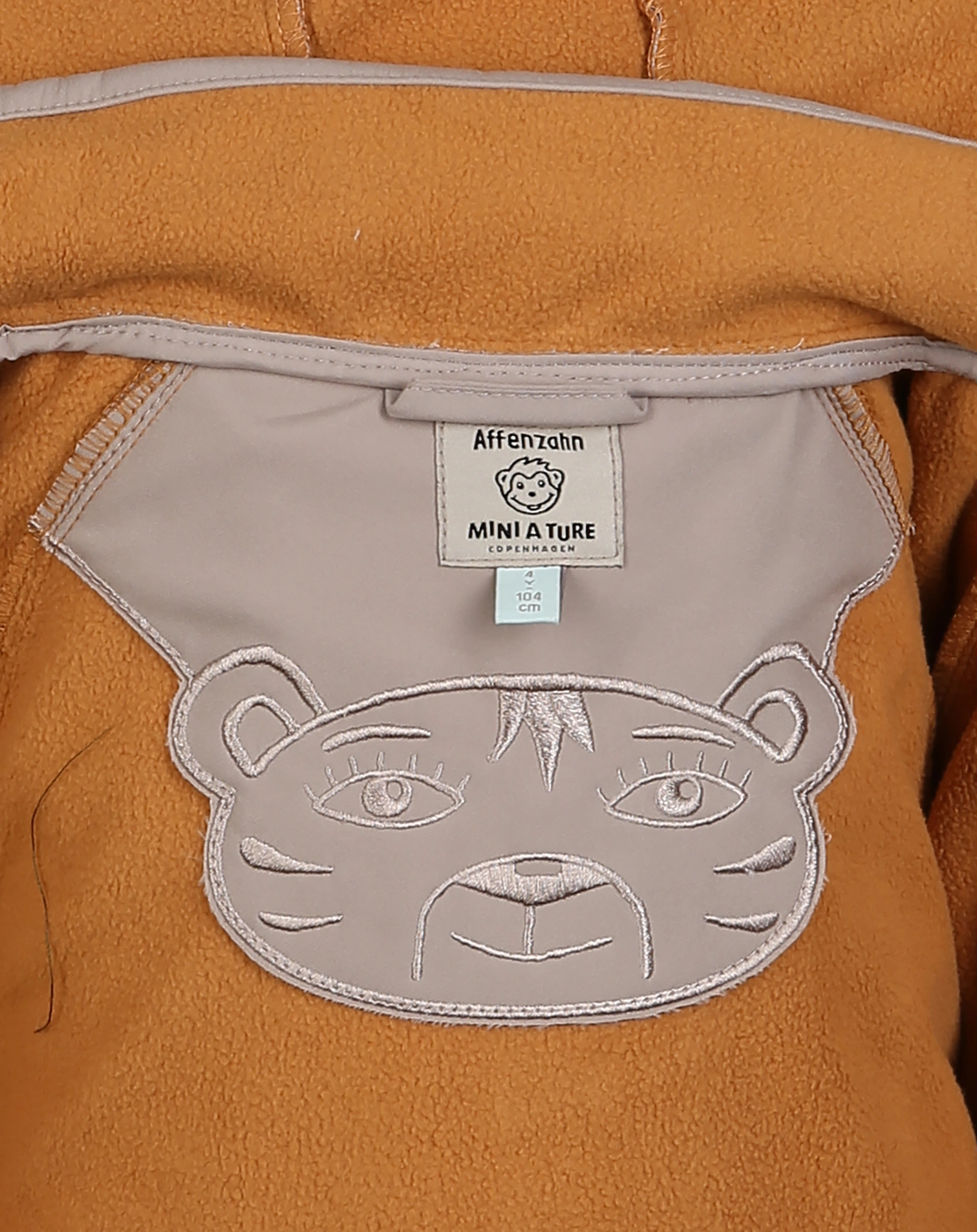 Softshelljacke AFFENZAHN MATALDO STRIPED mit Innenfleece in mocha meringue