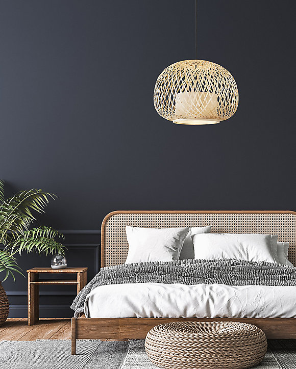 Suspension Hisoka E27 40W IP20 139 x 50 cm naturel