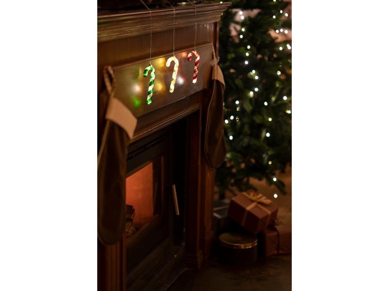 Sirius Zuckerstange Hannah, 14 cm, Weiss Weihnachtszuckerstange aus Glas