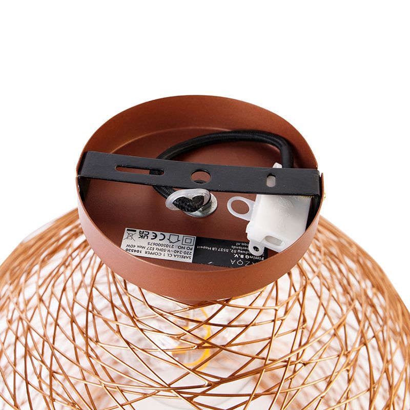 Design plafondlamp koper - Sarella