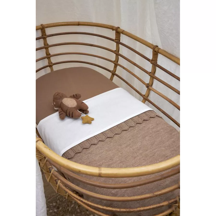 Meyco Jersey Spannbettlaken 40 x 80  90 Toffee