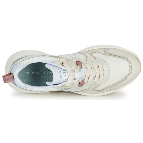Tommy Hilfiger - METALLIC CASUAL RETRO RUNNER - Blanc / Argenté