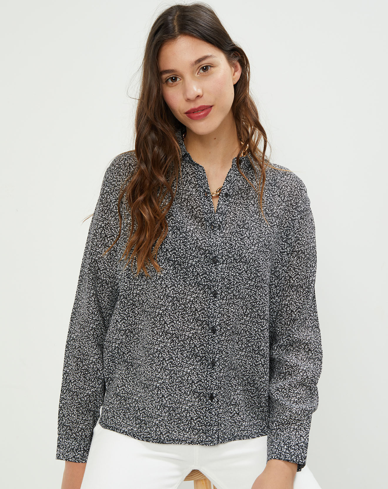 Harris Wilson Chemise Margot imprimée noire