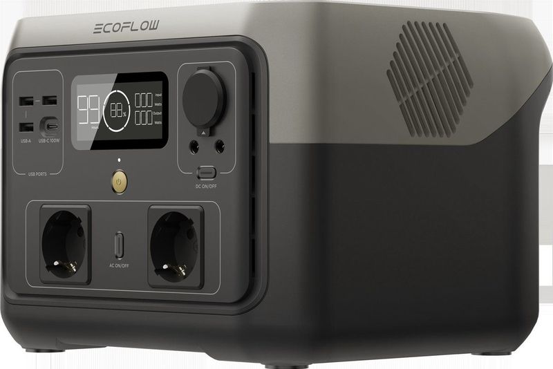 EcoFlow - RIVER 2 Max - Draagbaar Powerstation - 512Wh - X-Stream Fast Charging