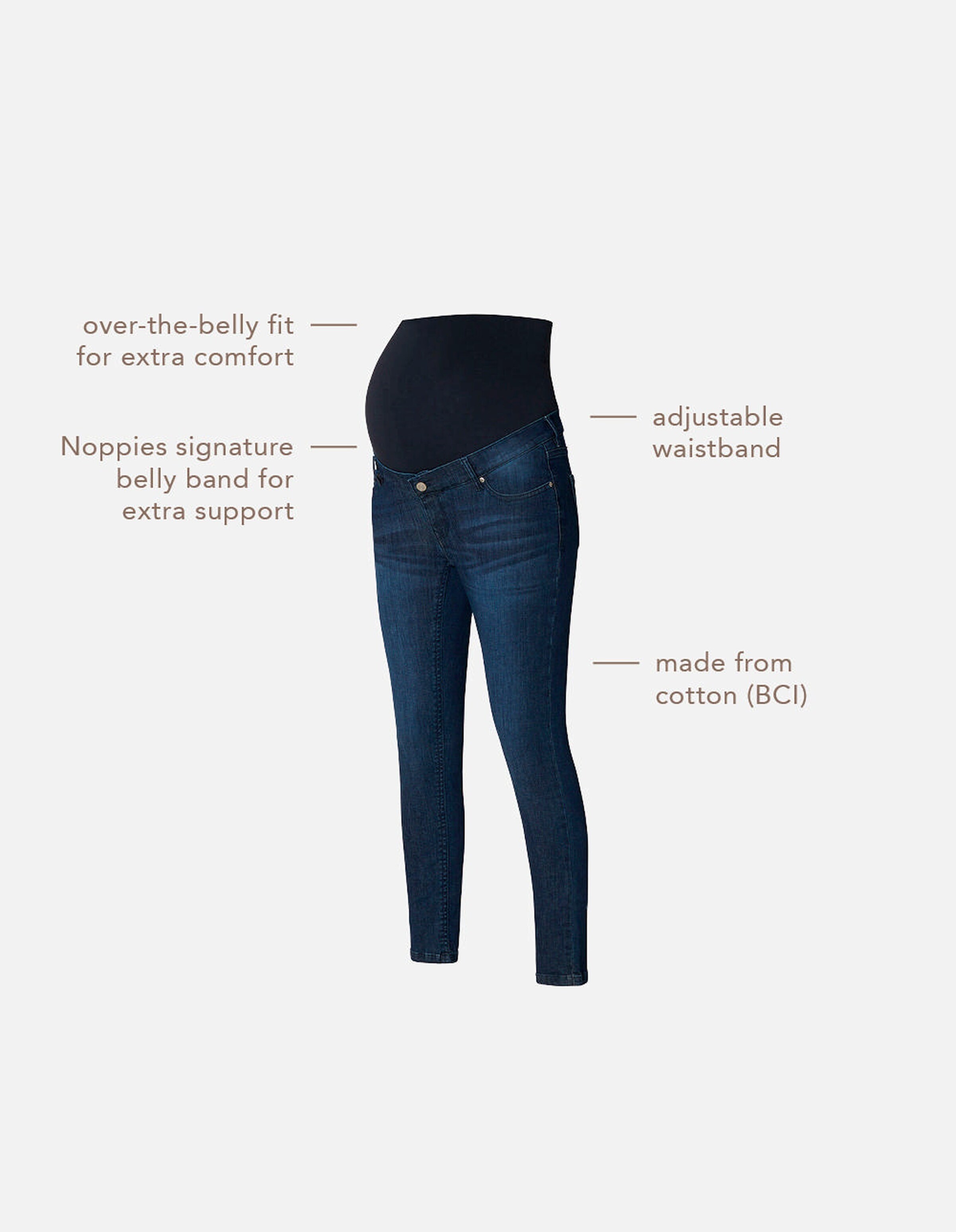 Noppies Skinny Umstandsjeans Avi Dark Blue