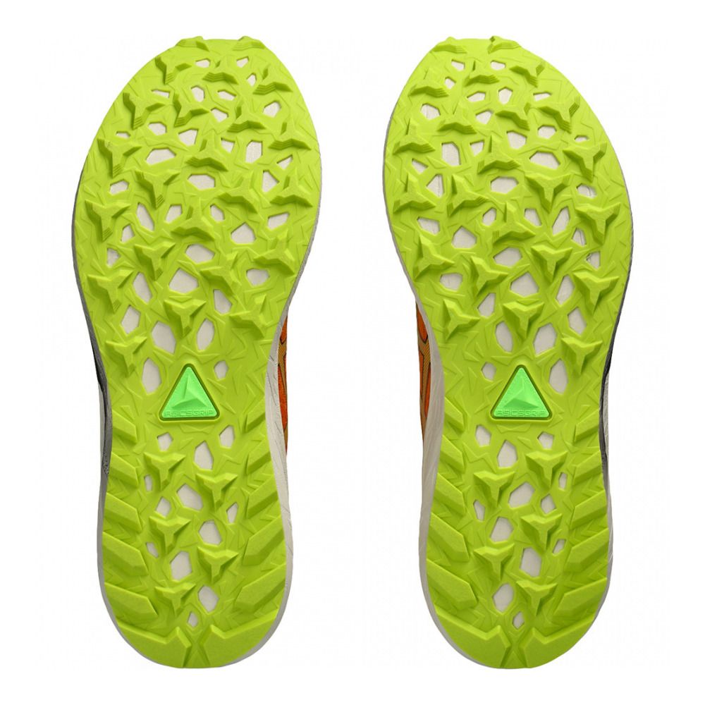 Asics FUJI LITE 4 - Chaussures trail Homme bright orange/neon lime