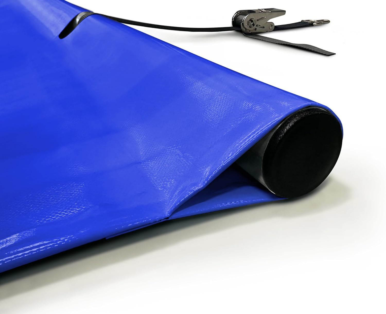 ANKO PLANEN Poolabdeckung Rollschutz für maximale Sicherheit - 680 g/m² PVC LKW Plane - Ganzjahresabdeckung für Sommer & Winter - ohne Stangen (3,5m x 5,5m, Grau RAL7037)