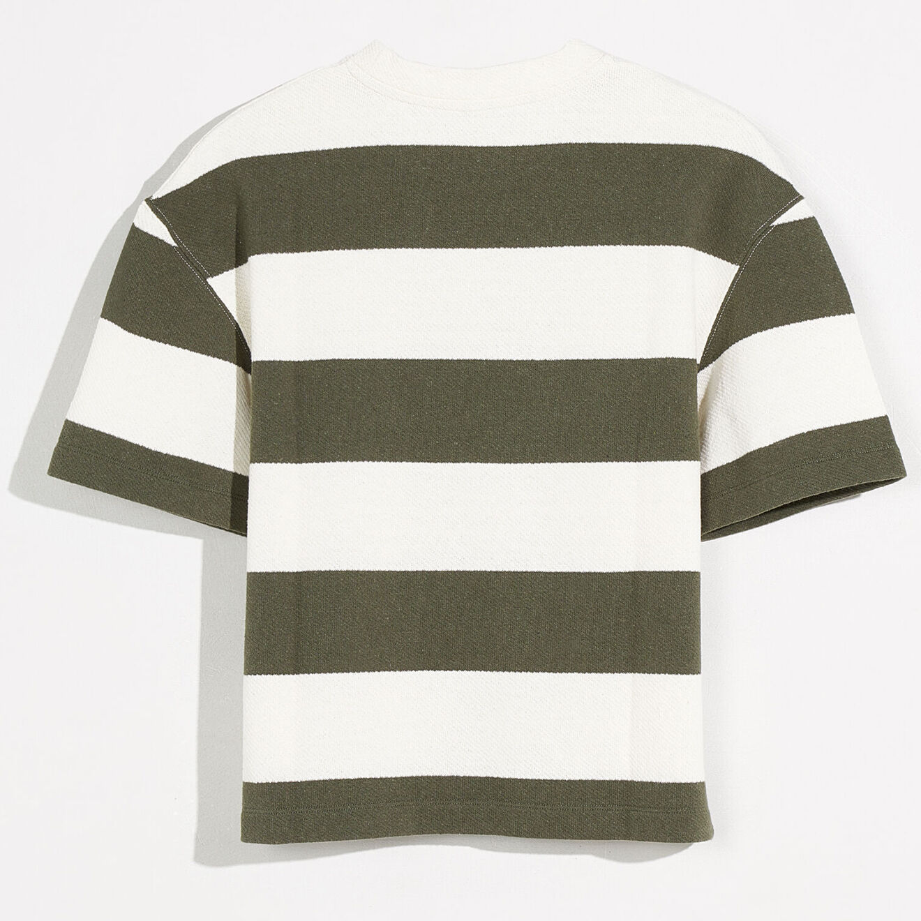 Bellerose T-Shirt Sine rayé blanc/vert