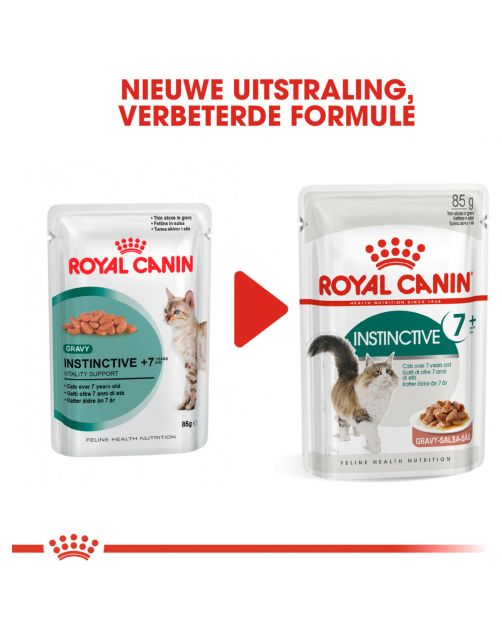 Royal Canin Instinctive 7+ - In Gravy - Kattenvoer - 85 g