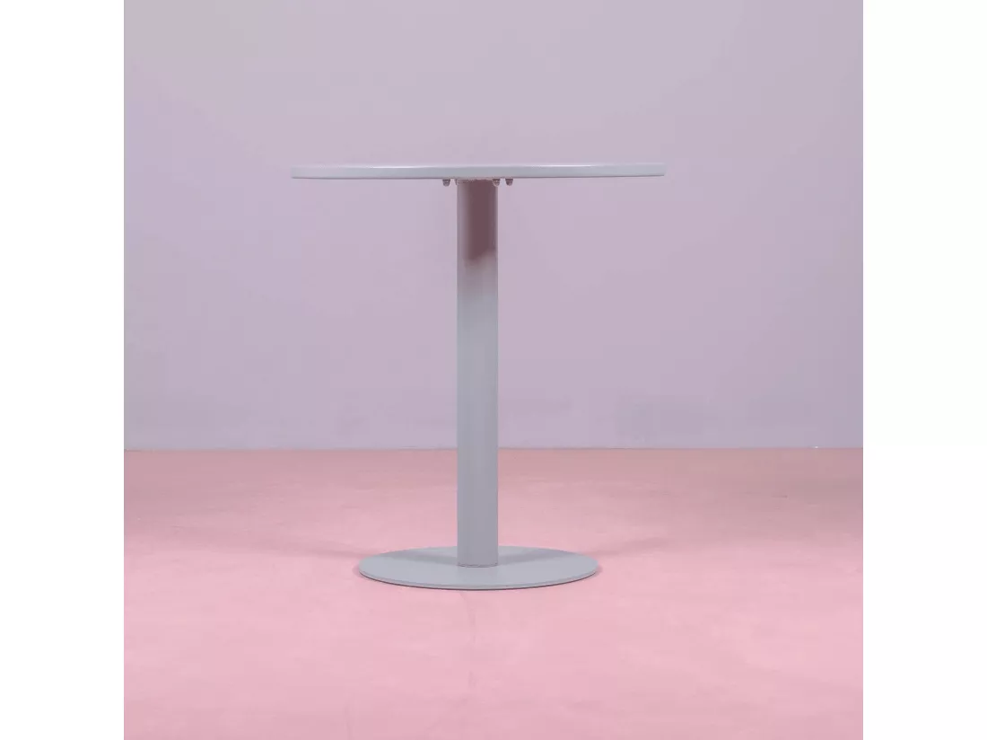 Table haute industrielle en acier 76cm de haut - Brandon - Gris