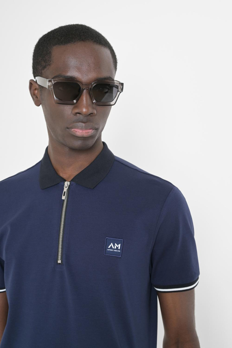 Antony Morato blauwe heren polo