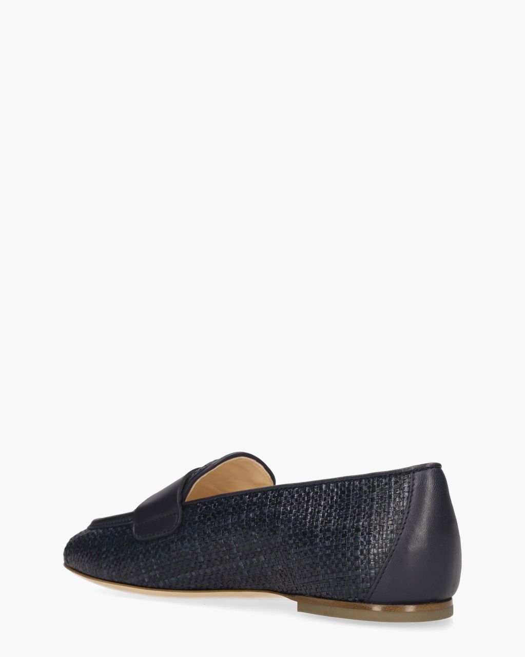 AGL Sheryl Raffia Donkerblauw Damesloafers