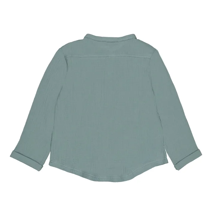 Petite Lucette Kurta Coton Bio Loris | Bleu gris