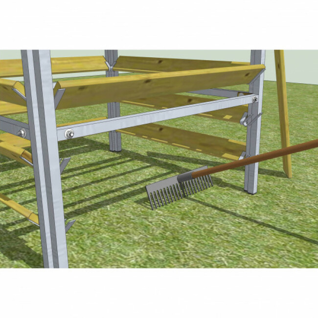 Composteur de jardin en bois à ciel ouvert