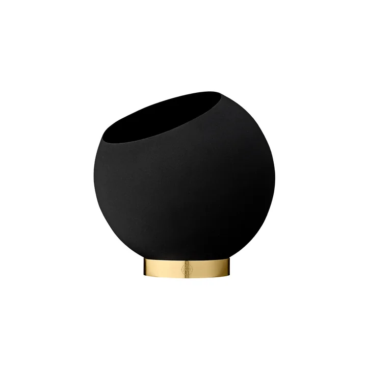 AYTM - Globe Blumentopf, Ø 21 x H 18,8 cm, schwarz