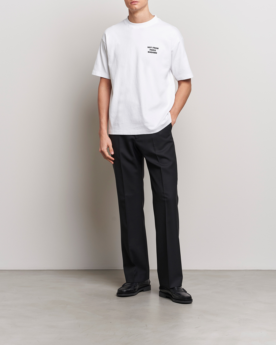 Drôle de Monsieur Slogan T-Shirt Optic White