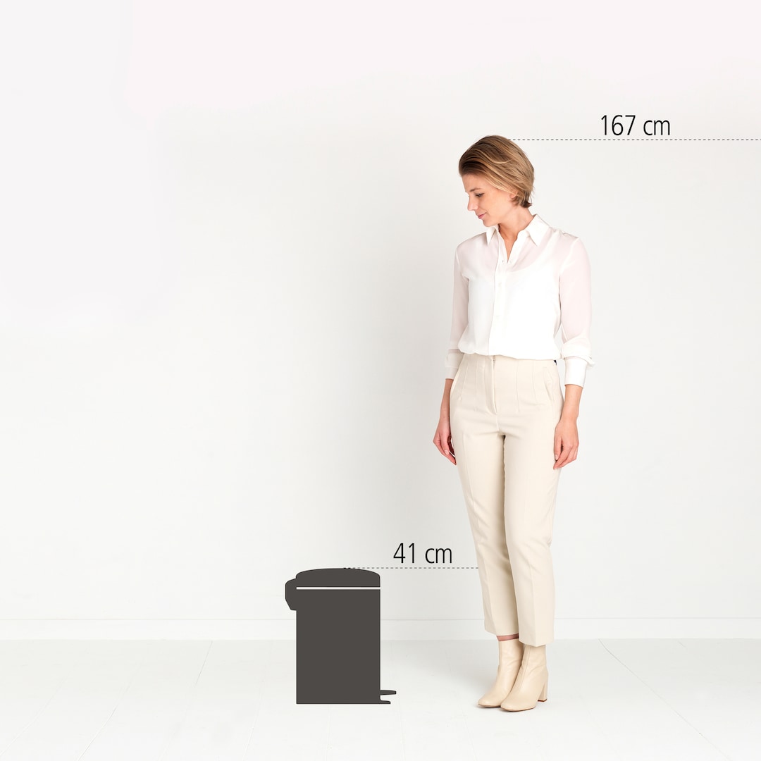 brabantia Treteimer NEWICON 12 Liter Matt Black