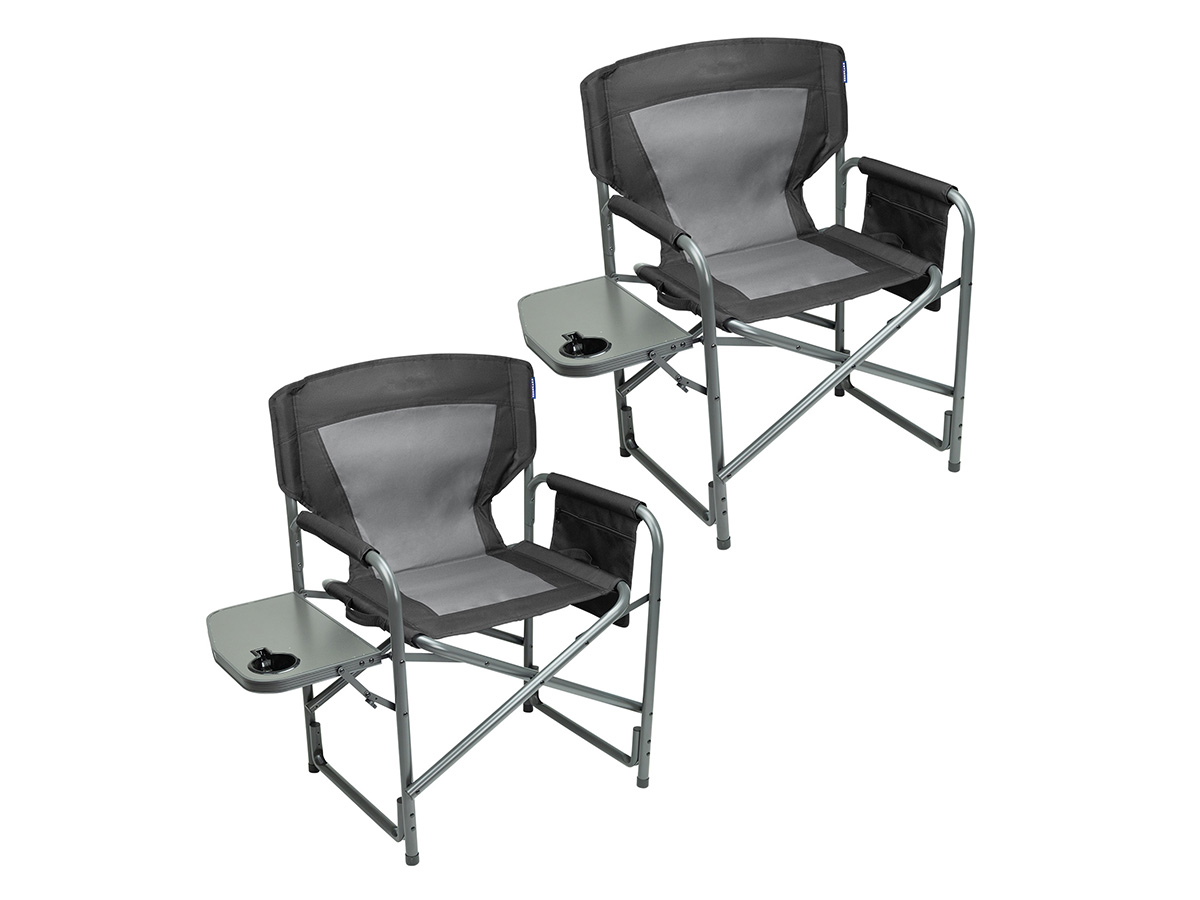 TRVLMORE set van 2 lichtgewicht vouwstoelen - Black