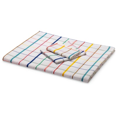Serviette bunt kariert (2 Stück)