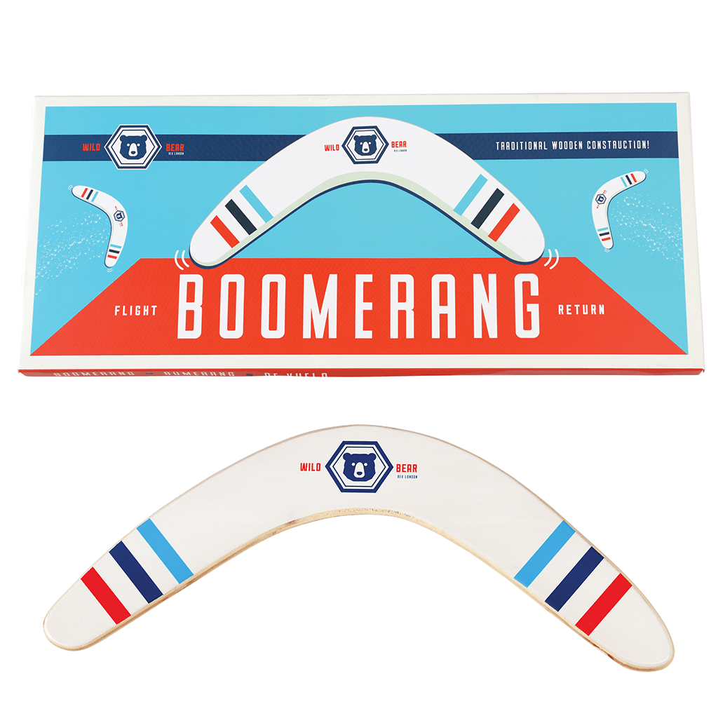 Boomerang en bois Rex London