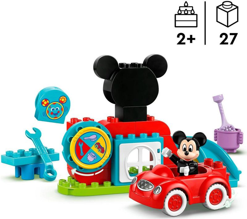 LEGO - Disney Mickey Mouse Clubhuis en Auto - Bouwpakket - Speelgoed