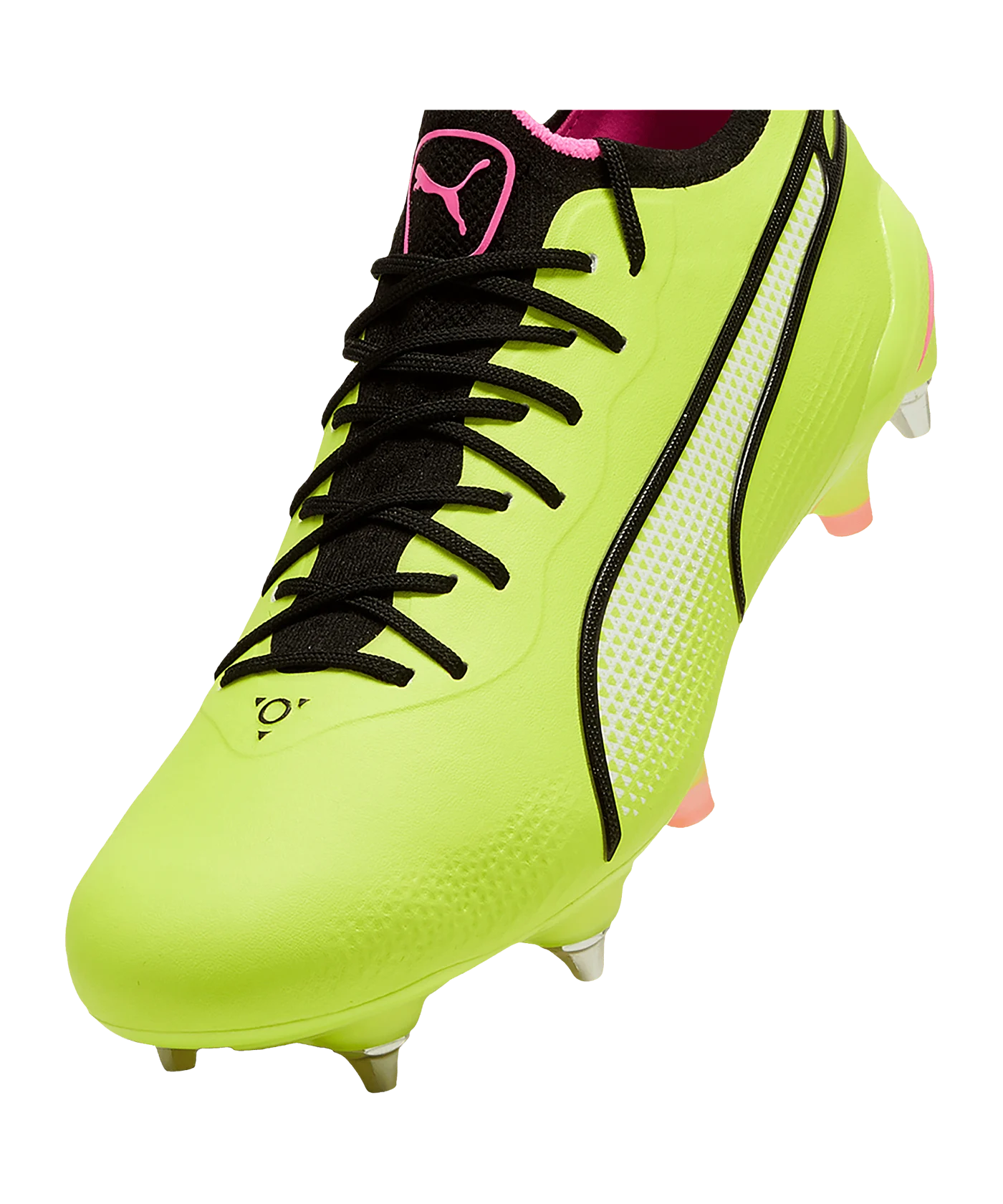 PUMA KING Ultimate MxSG Gelb Schwarz Pink F03