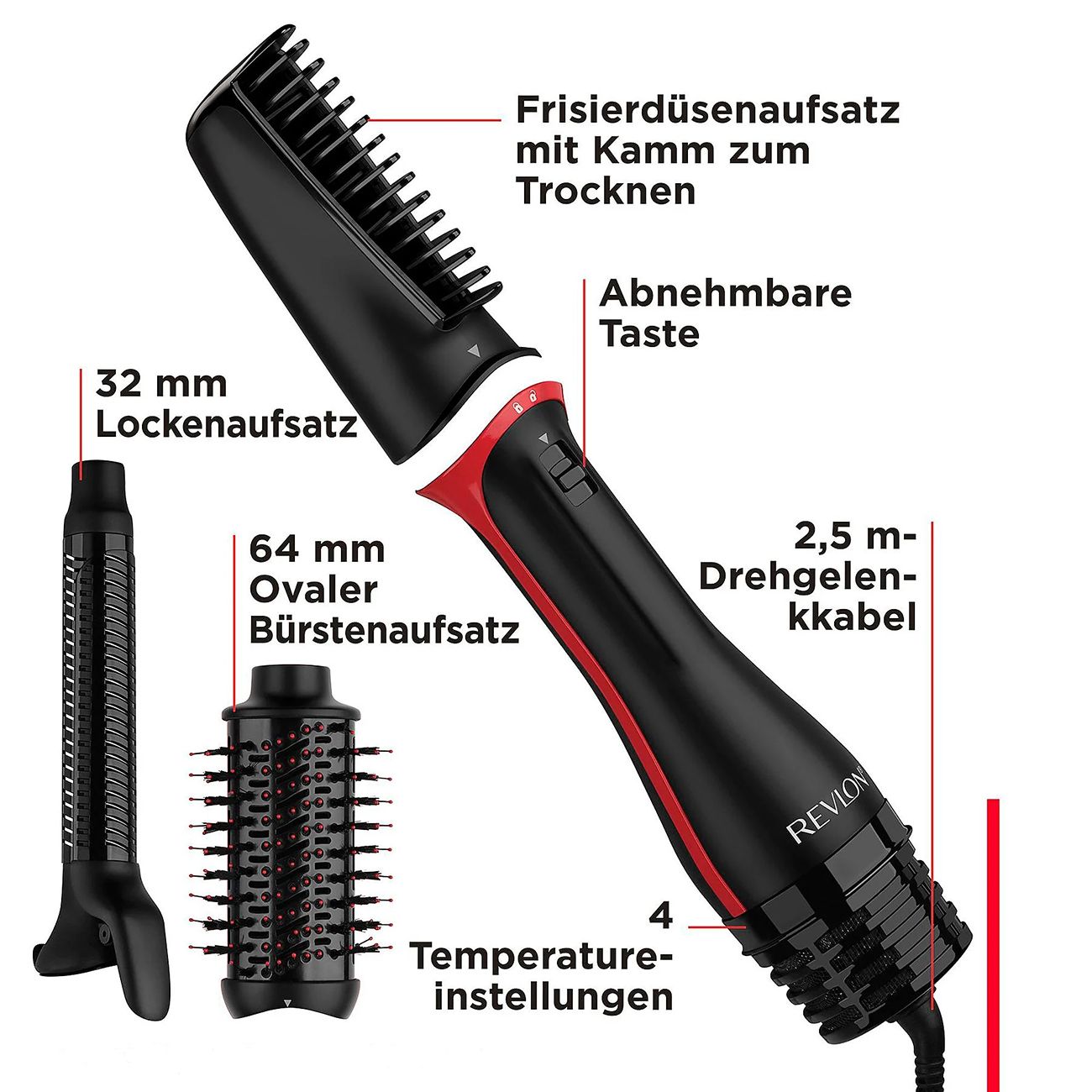 Revlon RVDR5333E Onestep Blow-Dry Multi-Styler  Warmluftbürste
