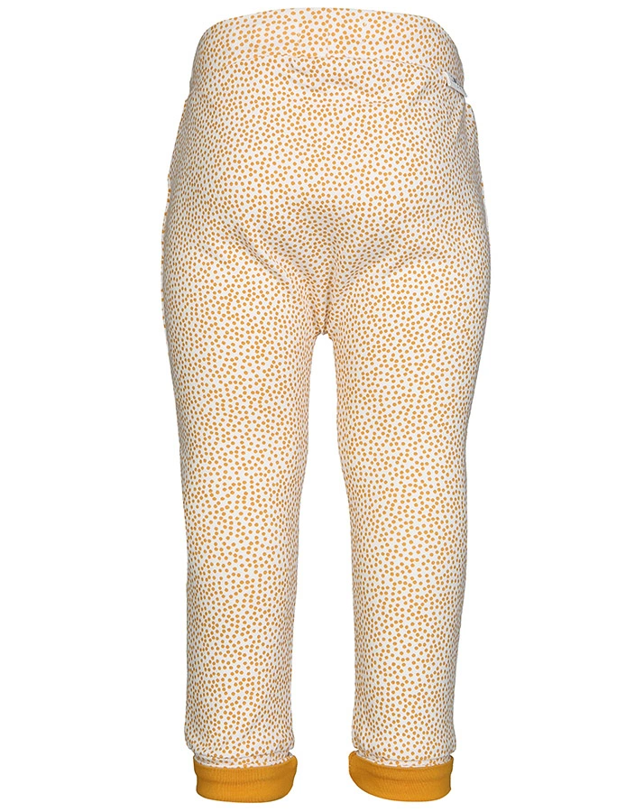 Jersey-Hose LOOSE KIRSTEN – DOTS in honiggelb