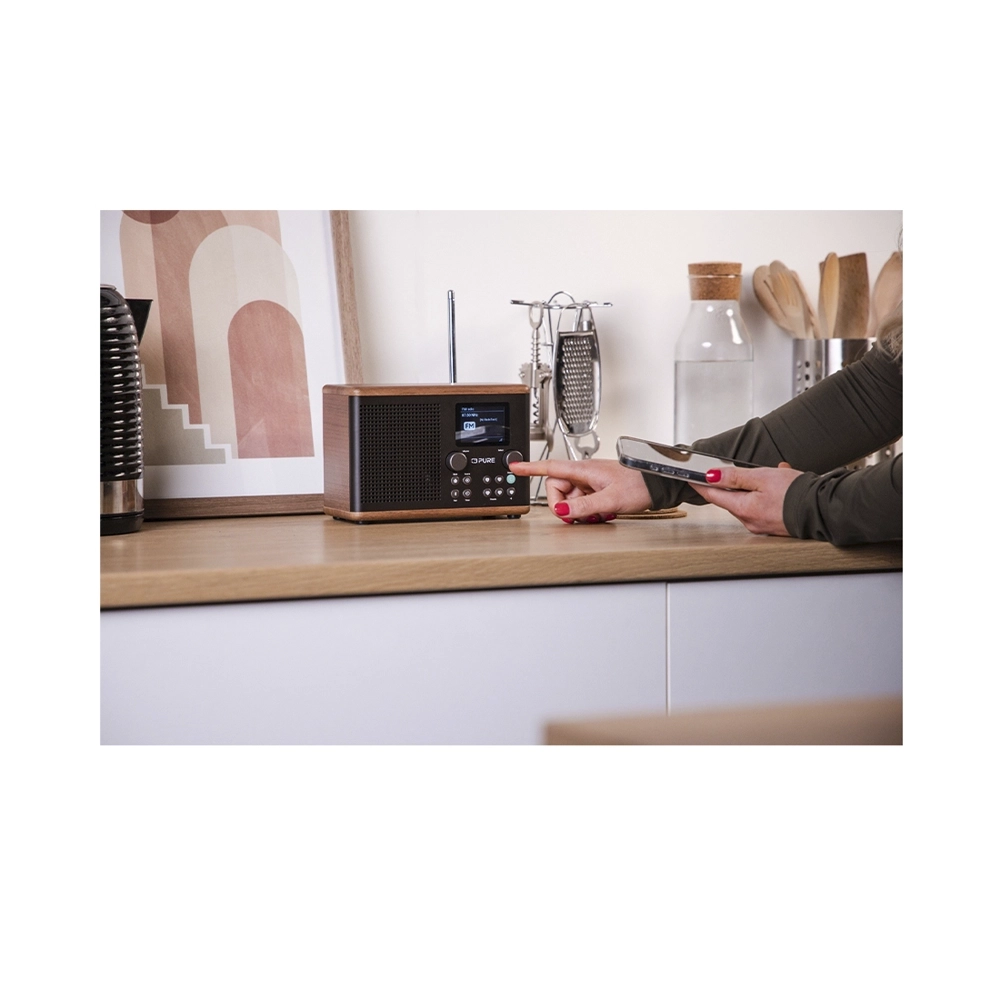 Pure Classic H4 Radio Kaffeeschwarz