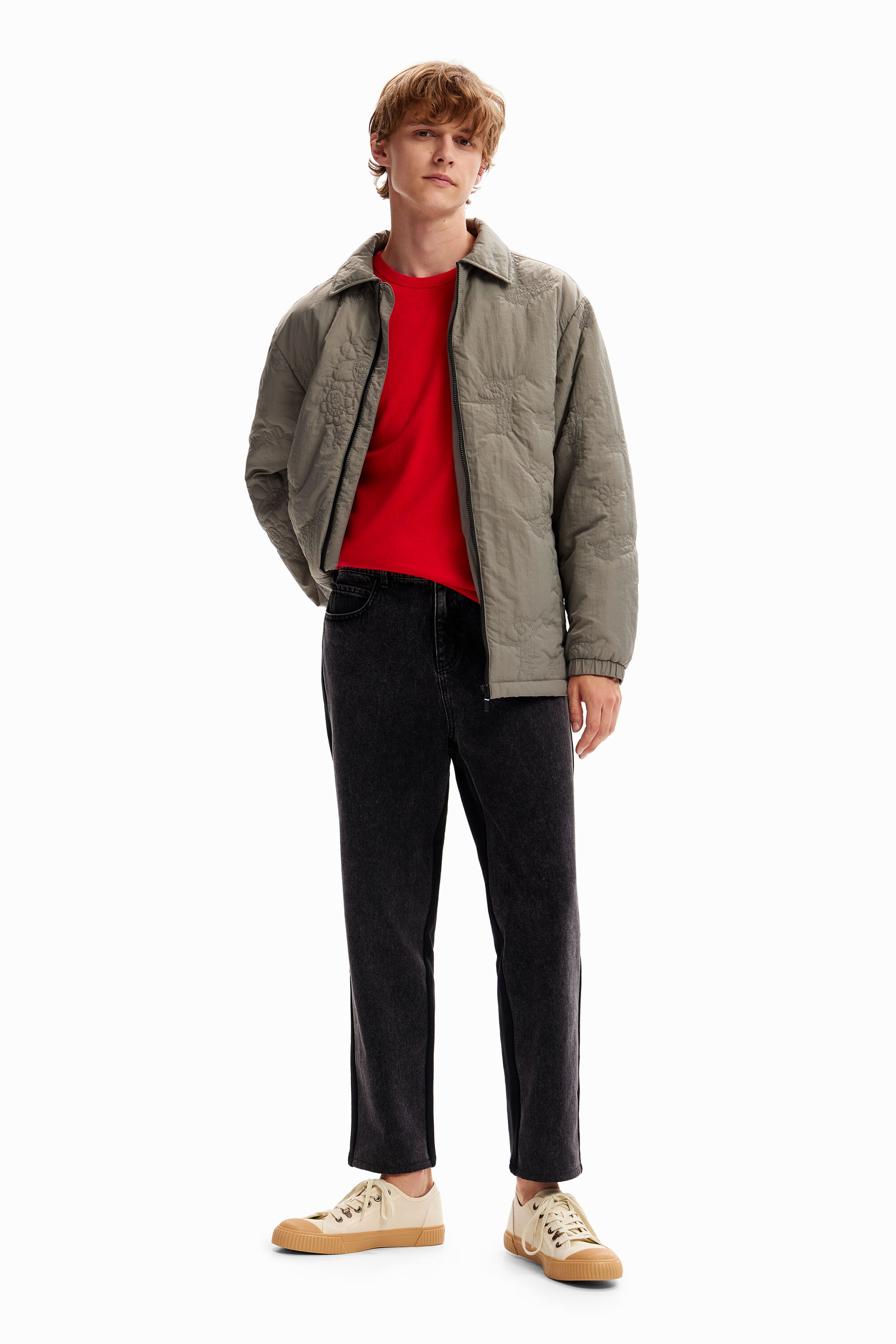 Veste matelassée broderies