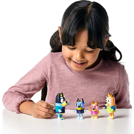 Bluey figurer 4-pak