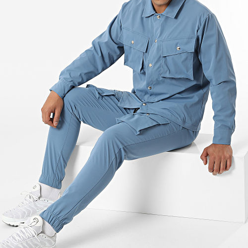 Ensemble Veste Jogger Pant Bleu