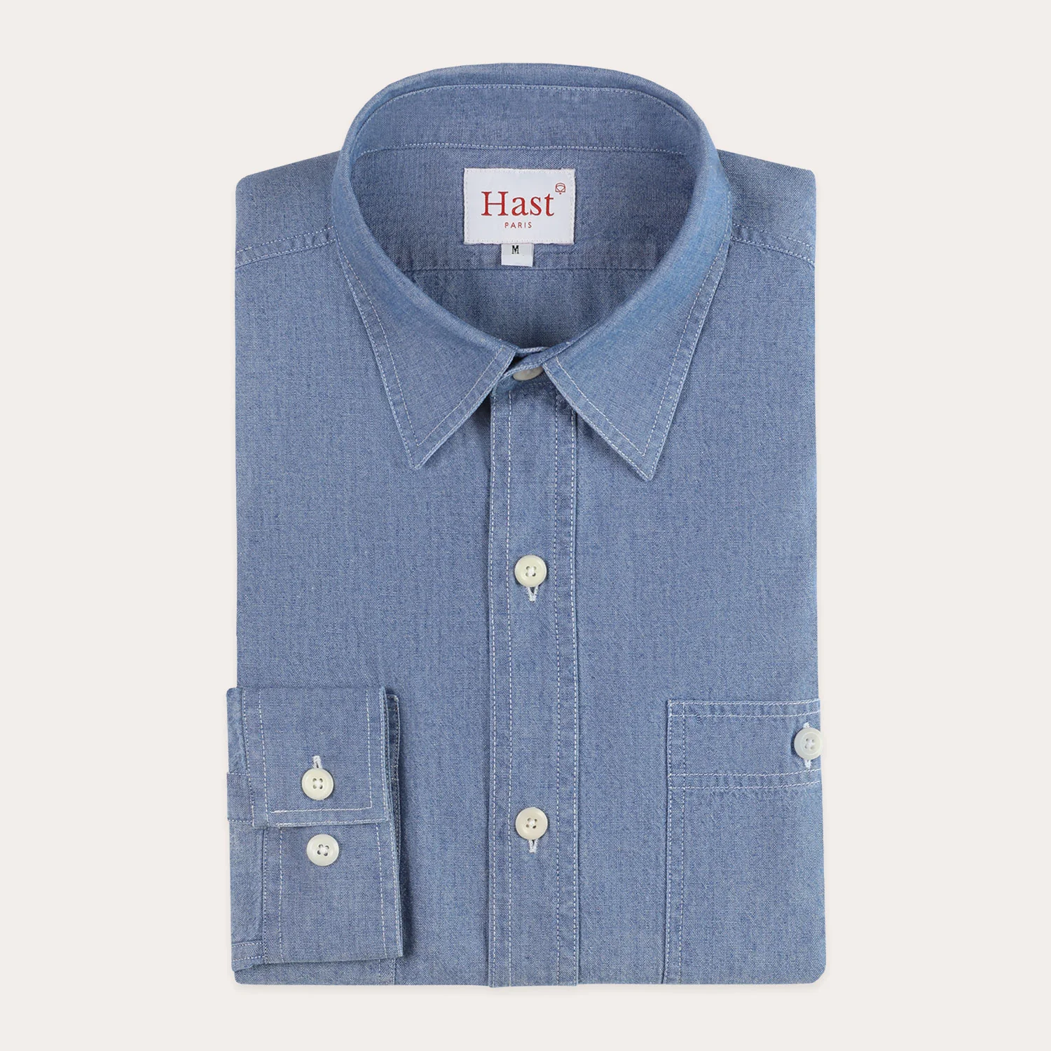 Blue chambray shirt