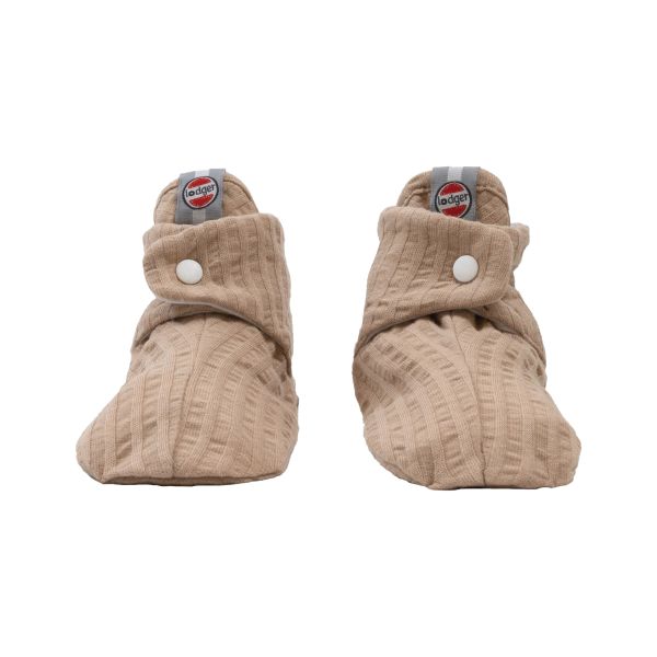 Lodger Seersucker Slofjes - 0-3 Mnd - Beige
