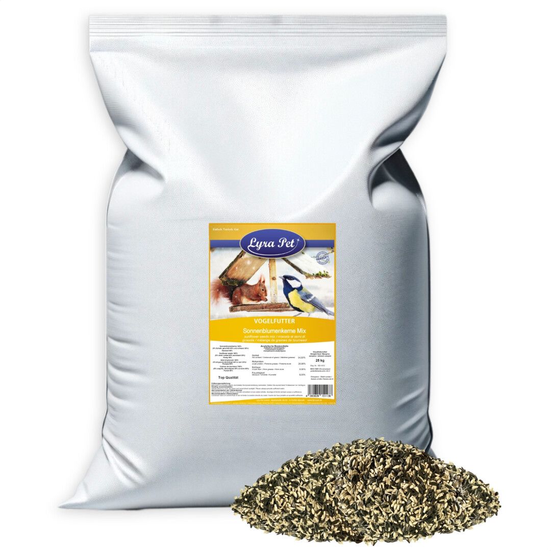 Lyra Pet® Sonnenblumenkerne schwarz & geschält Mix