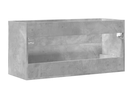 Armoire d'évier Gris béton 100x38,5x48 cm Aggloméré