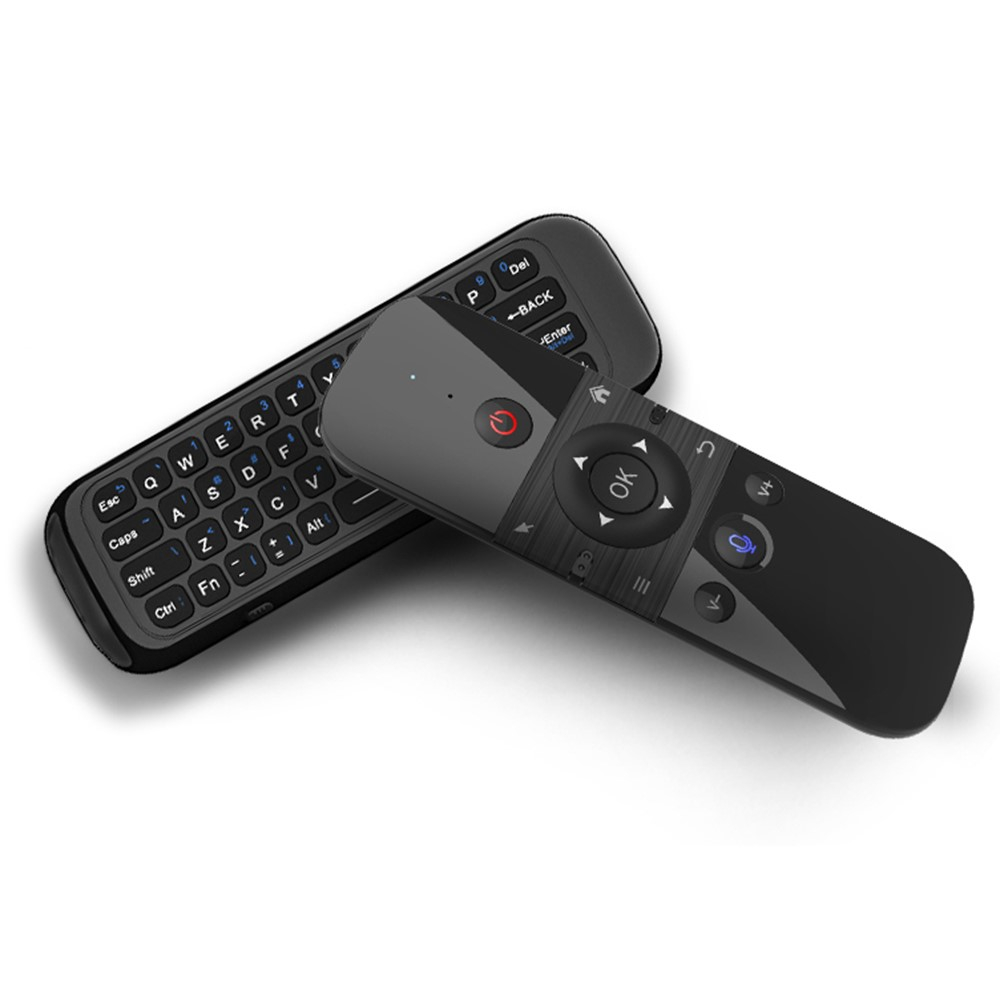 2.4Ghz Air Mouse Fernbedienung mit Keyboard und Sprachsteuerung für PC / Android TV Box / Smart TV / HTPC / Beamer / Mediaplayer - Schwarz