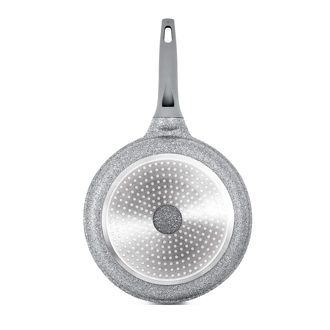 Durand Dupont Crêpière fonte d'aluminium aspect pierre zoe crp28tfi grise - D.28 cm