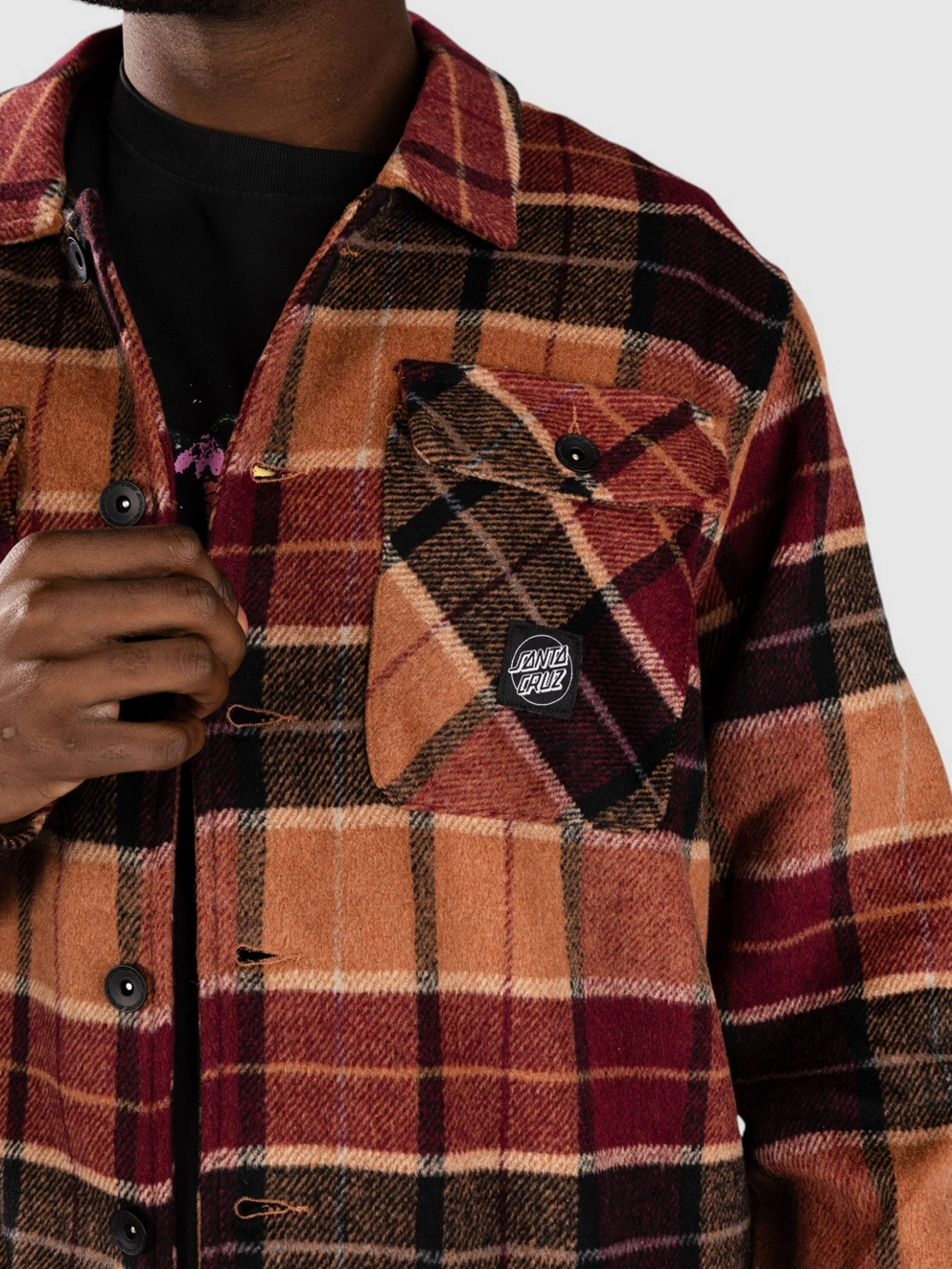 Santa Cruz Lodge Shirt burnt orange check
