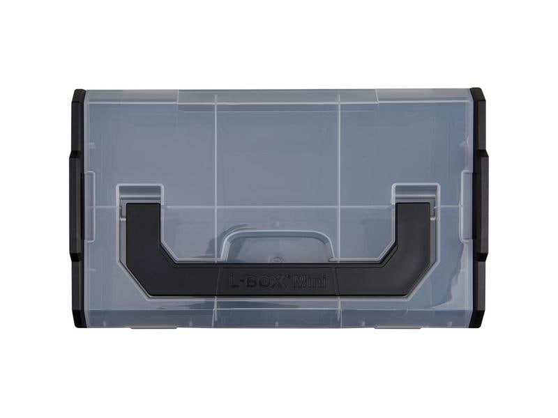 L-BOXX Systemkoffer L-BOXX Mini opak Trade Schwarz Werkzeugbox, Deckel Transparent